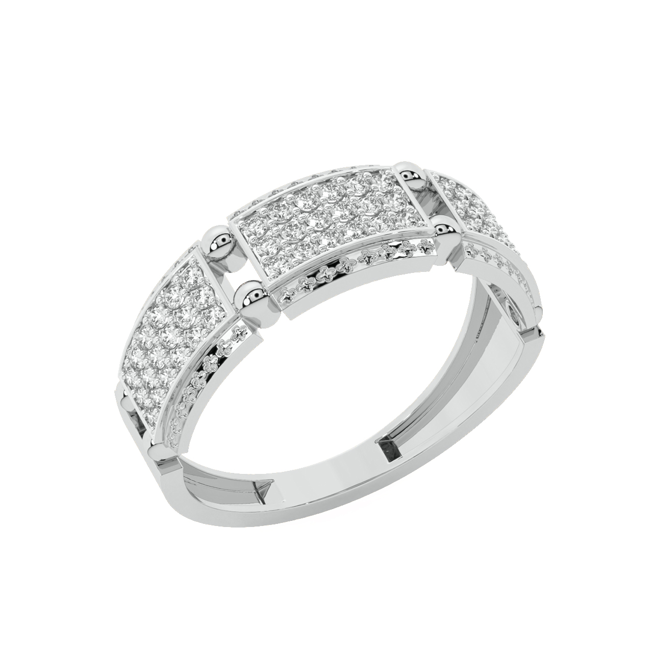 Adina Round Diamond Ring For Men